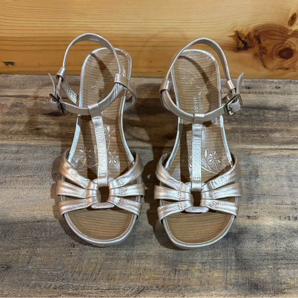 Kenneth Cole Reaction Metallic Sandals